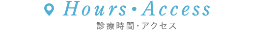 診療時間・アクセス